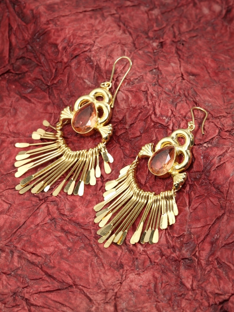 

DIVA WALK Women Gold-Toned Contemporary Drop Earrings