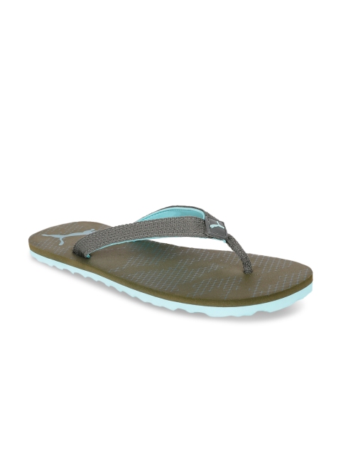 

Puma Men Olive Green Solid Slip-On