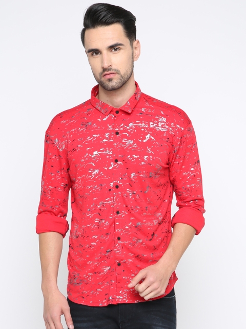 

SHOWOFF Men Coral Slim Fit Printed Casual Shirt