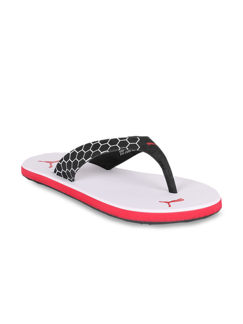 

Puma Men White & Black Printed Slip-On