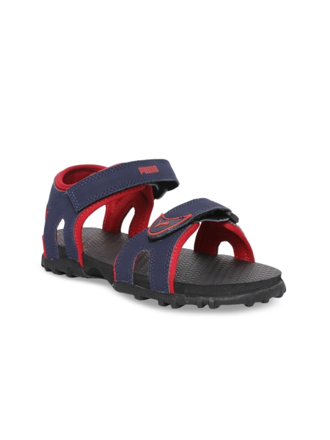 Puma Kids Navy Blue Comfort Track PS IDP Sports Sandals