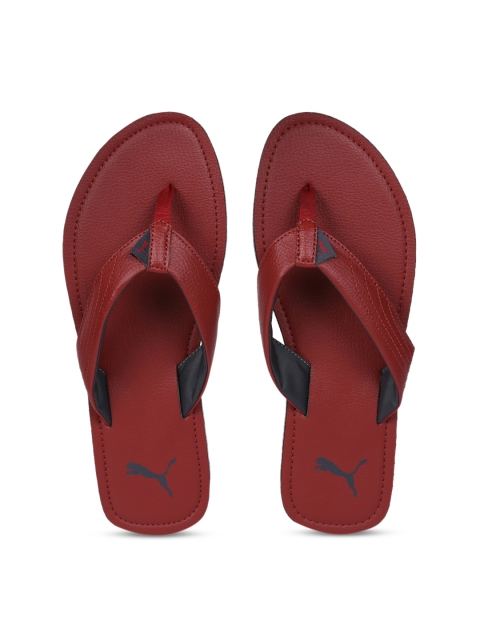 

Puma Men Maroon Solid Thong Flip-Flops
