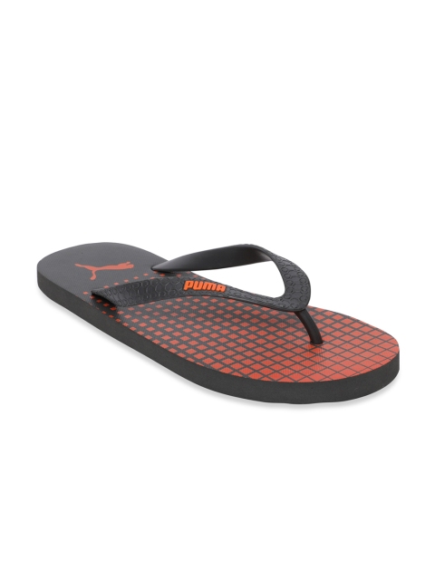 

Puma Men Black & Red Printed Thong Flip-Flops
