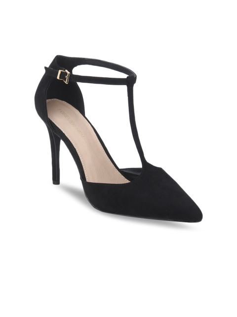 

Forever New Women Black Solid Sandals