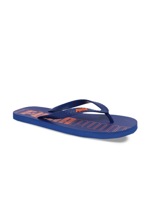 

Puma Men Blue & Orange Printed Thong Flip-Flops