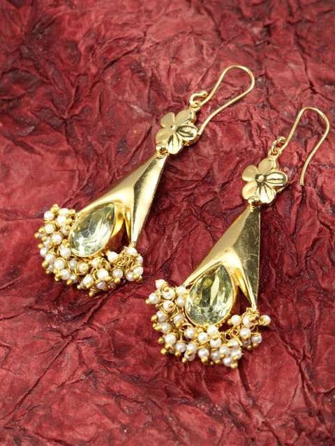 

DIVA WALK Gold-Plated Floral Drop Earrings