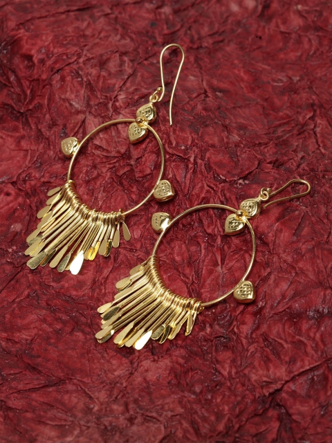 

DIVA WALK Women Gold-Toned Contemporary Drop Earrings