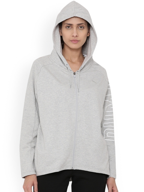 

Puma Women Grey Solid Sporty Jacket