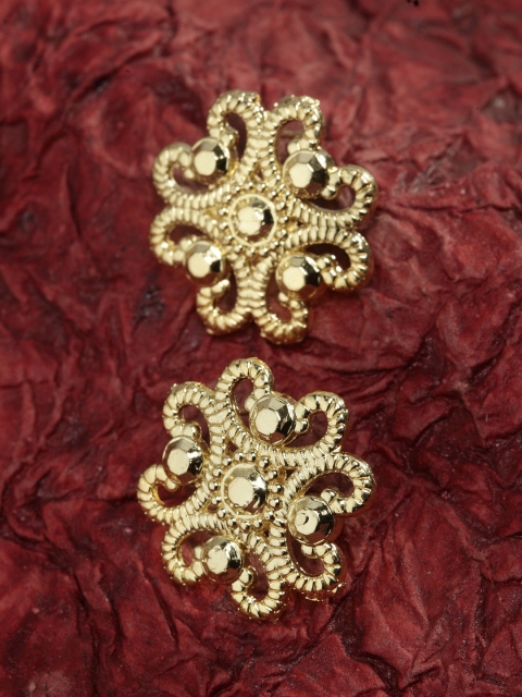 

SASSAFRAS Gold-Toned Contemporary Studs
