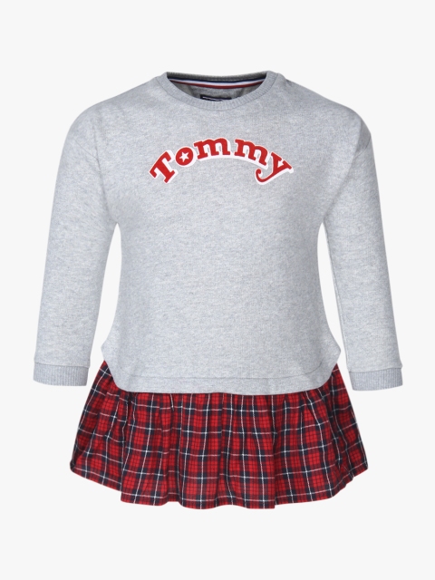 

Grey Checked Casual Dress