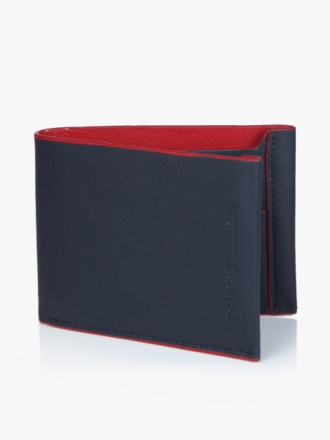

Navy Blue/Red Slimfold Wallet
