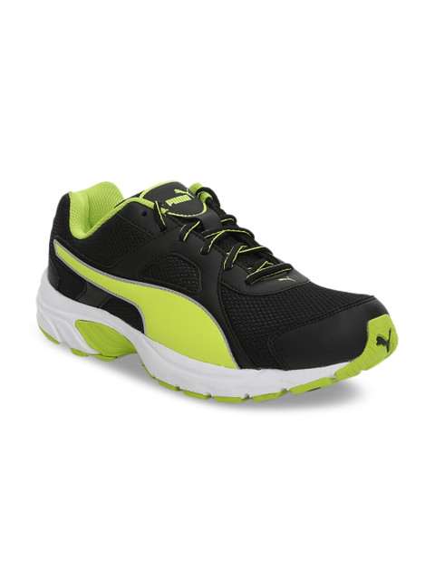 

Puma Men Black & Green Colourblocked Sneakers