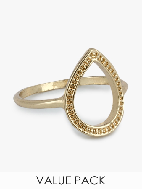 

Golden Styling Rings Set, Gold