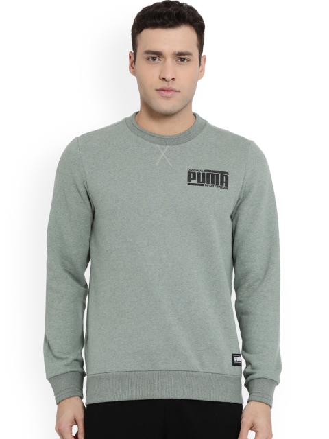 

Puma Men Sea Green Solid Sweatshirt