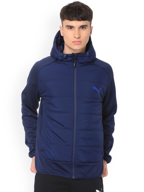 

Puma Men Navy Blue Solid Puffer Jacket