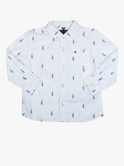 

White Regular Fit Casual Shirt