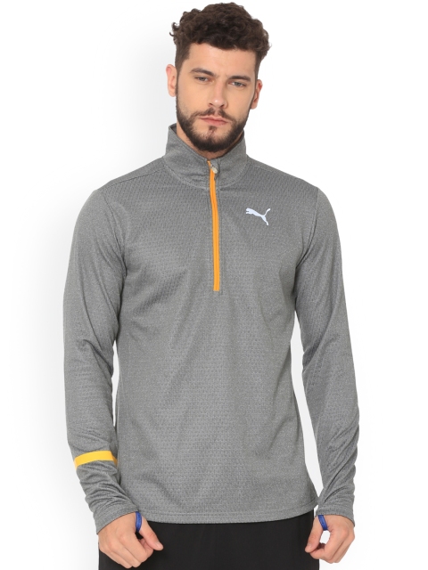 

Puma Men Grey Solid Sporty Jacket
