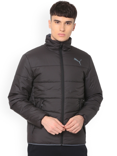 

Puma Men Charcoal Solid Puffer Jacket
