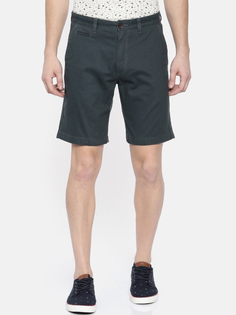 

Breakbounce Men Charcoal Solid Slim Fit Regular Shorts