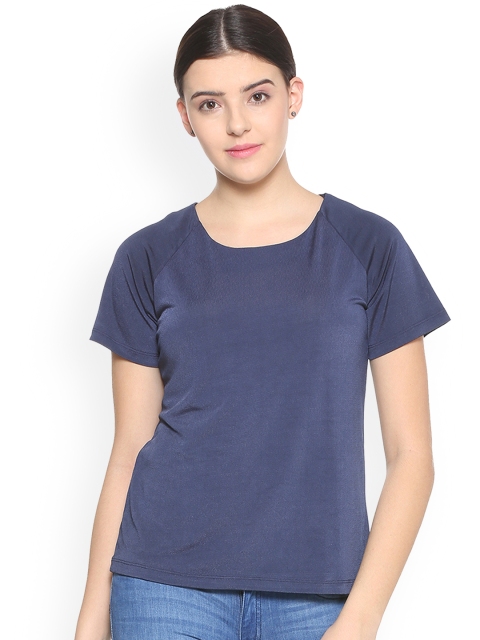 

Van Heusen Woman Blue Solid Top