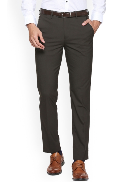 

Peter England Elite Men Brown Slim Fit Solid Formal Trousers