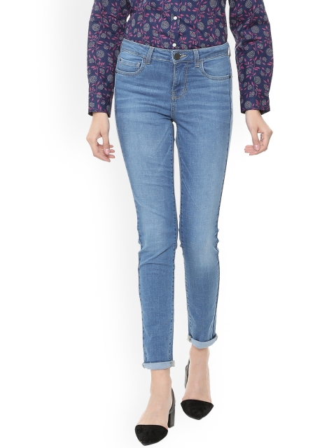 

Van Heusen Woman Women Blue Skinny Fit Mid-Rise Clean Look Jeans
