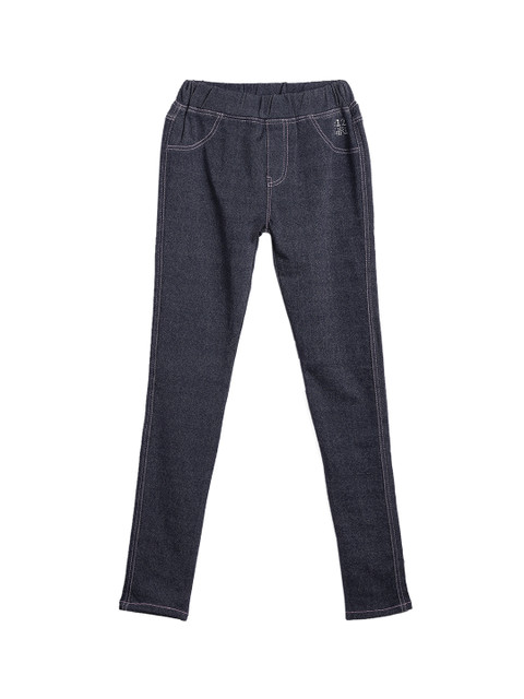 

612 league Girls Blue Regular Fit High-Rise Clean Look Jeans