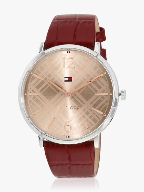 

Th1781841 Maroon/Golden Analog Watch