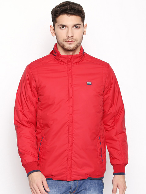 

BYFORD by Pantaloons Men Red Solid Puffer Jacket