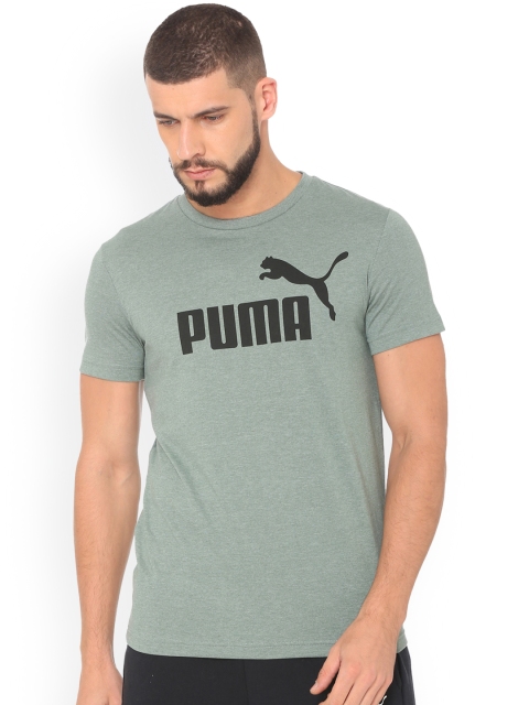 

Puma Men Grey Printed Round Neck T-shirt
