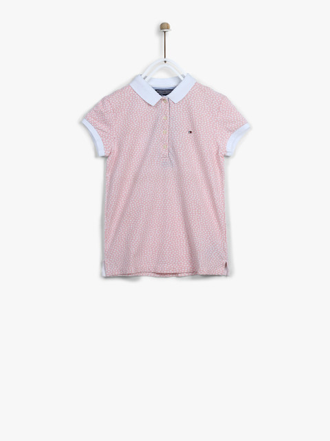 

Pink Printed Casual Pure Cotton Top