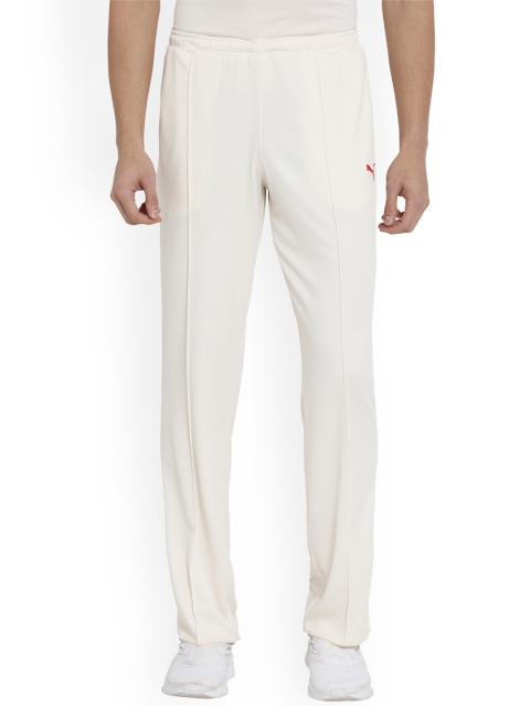 

Puma Men White Solid Straight-Fit Trackpant