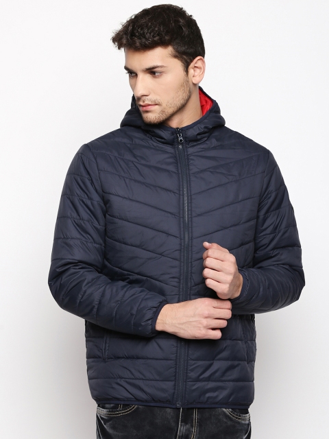 

Urban Ranger by pantaloons Men Navy Blue Solid Puffer Jacket