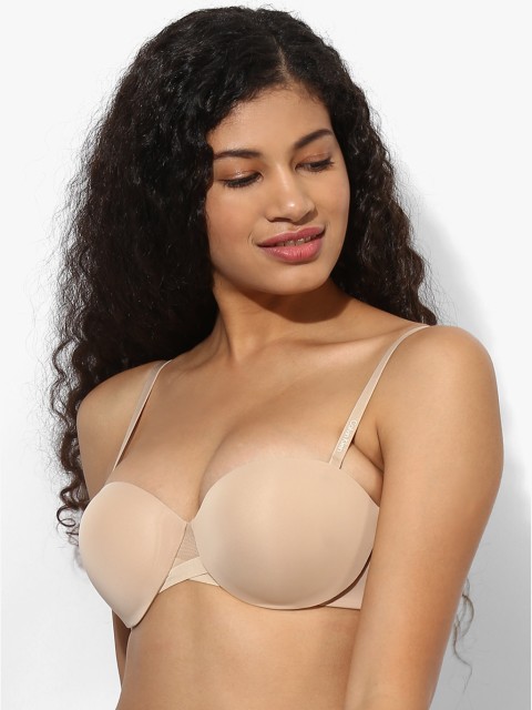 

Beige Solid Bra