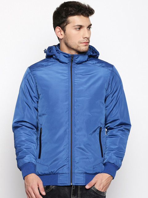 

Urban Ranger by pantaloons Men Blue Solid Padded Jacket