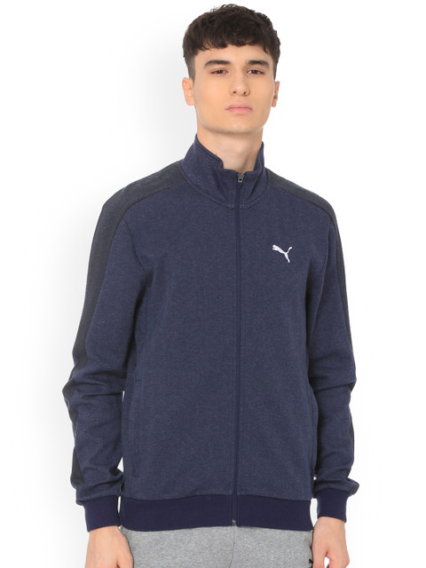 

Puma Men Navy Blue Solid Bomber Track Jacket