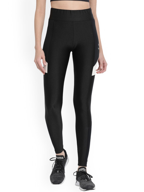 

Puma Women Black Solid Tights