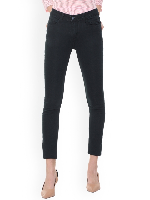 

Allen Solly Woman Navy Blue Regular Fit Mid-Rise Clean Look Jeans