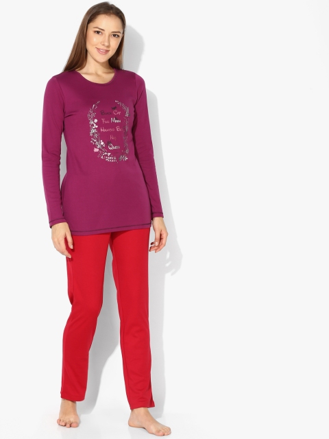 

Purple Printed Nightdress