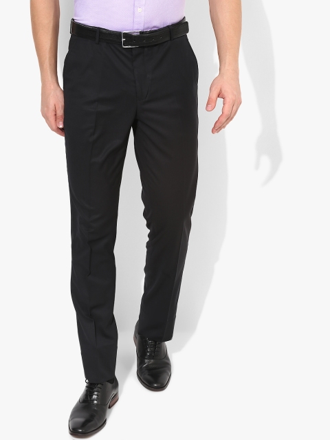 

Black Solid Slim Fit Formal Trouser