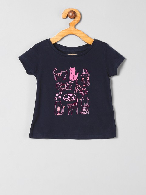 

GAP Girls Navy Blue Graphic T-Shirt