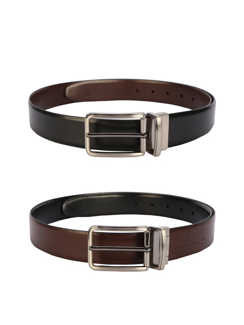 

Van Heusen Men Brown Solid Reversible Belt