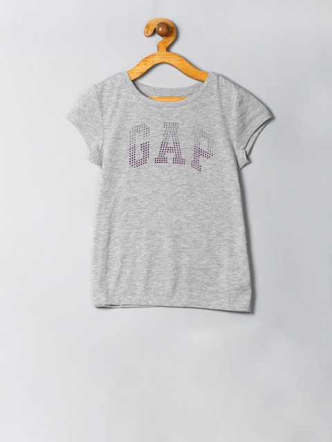 

GAP Girls Grey Logo Short Sleeve Tee