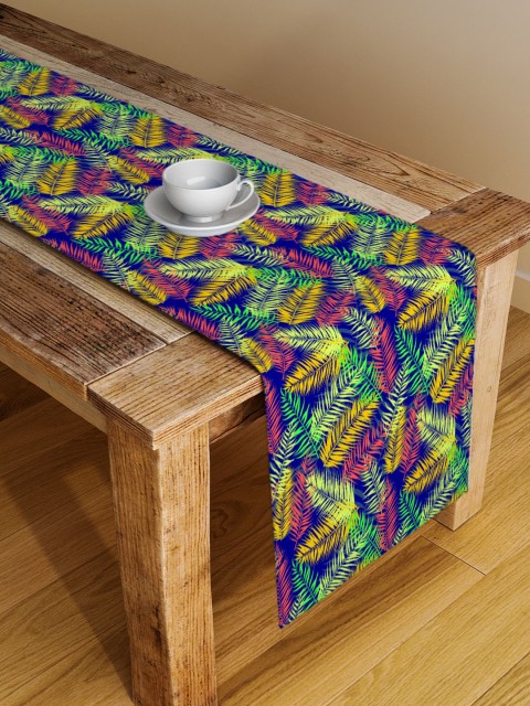 

Alina decor Blue Tropical Table Runner