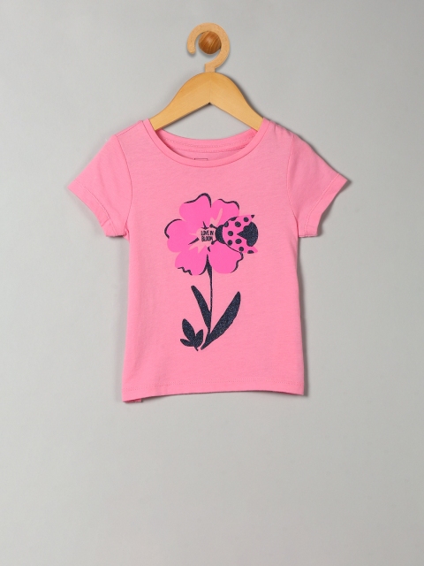 

GAP Toddler Girl Pink Embellished Graphic Short Sleeve Tee