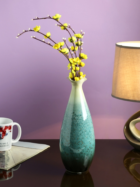 

Aapno Rajasthan Blue Ceramic Flower Vase