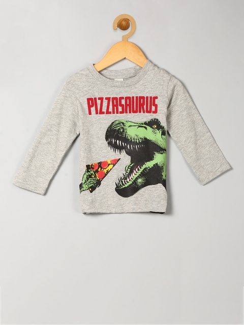 GAP Toddler Boy Grey Graphic Long Sleeve Tee