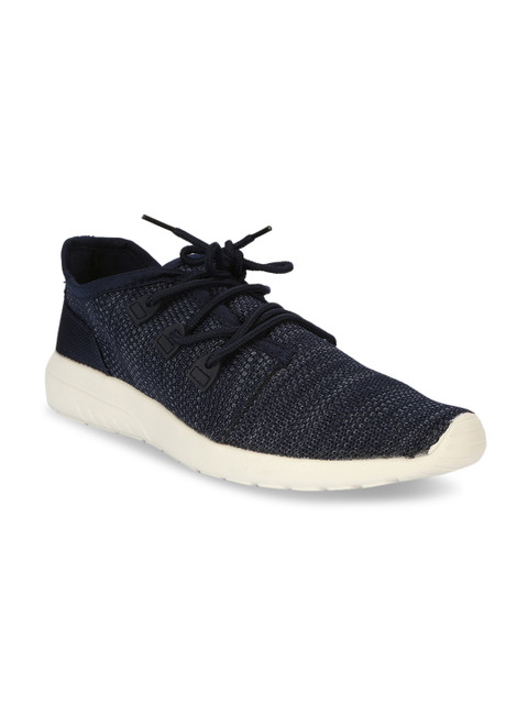 

Allen Solly Men Navy Blue Woven Design Sneakers