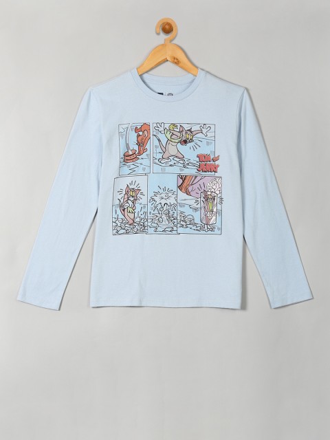 

GAP Boys Blue Tom And Jerry Long Sleeve Tee