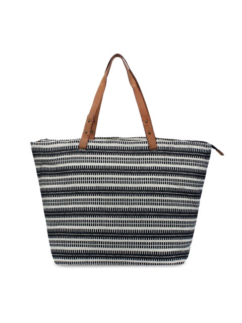 

Anekaant Black & White Self Design Shoulder Bag